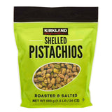 Kirkland Signature Roasted Salted Pistachios Nuts 680g
