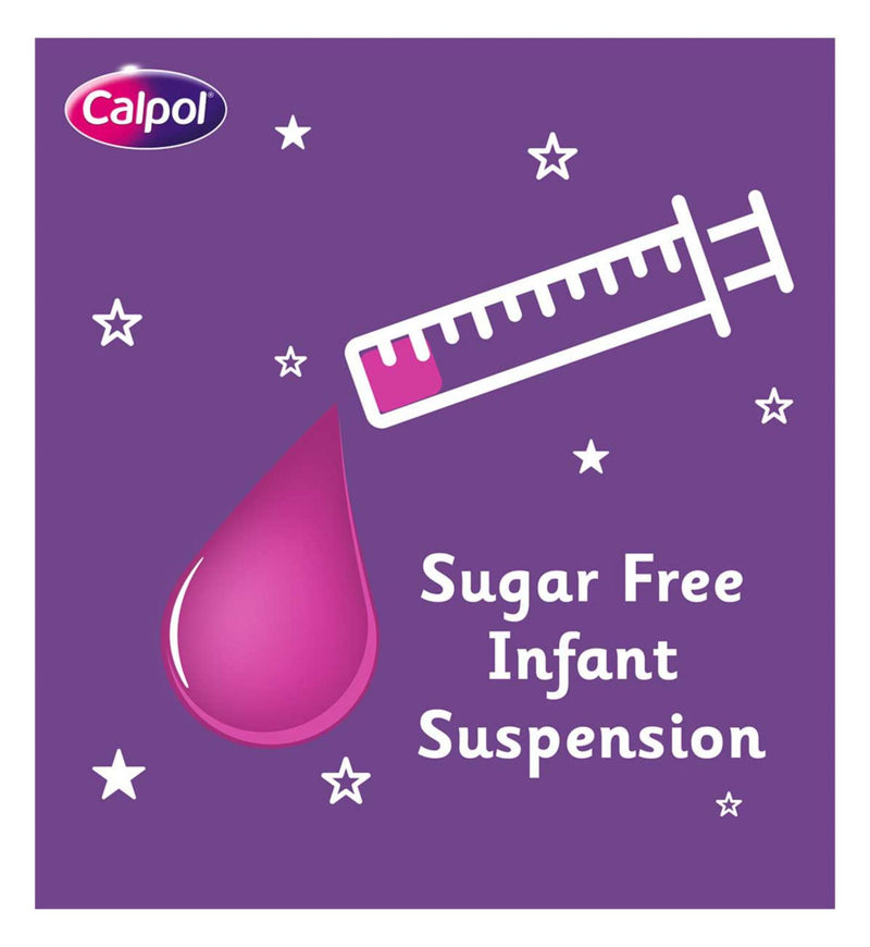 Calpol Infant paracetamol oral suspension strawberry flavour 100ml - British product