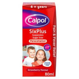 Calpol SixPlus Suspension Sugar Free Strawberry Flavour 6+ Years 80ml