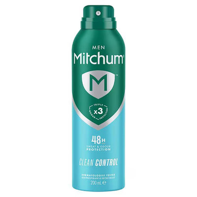 Déodorant anti-transpirant aérosol Mitchum Men Clean Control 200ml