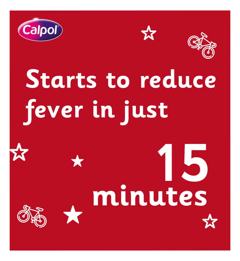 Calpol SixPlus Suspension Strawberry 12x5ml - British product