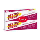 Dextro Energy Blackcurrant + Vitamin C Dextrose Tablets 2 x 47g
