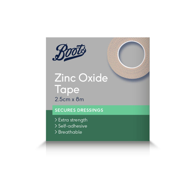 Boots Zinc Oxide Tape 2.5cm x 8m - British product