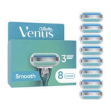 Gillette Venus Razor Blades 3 Blade Smooth Pack of 8