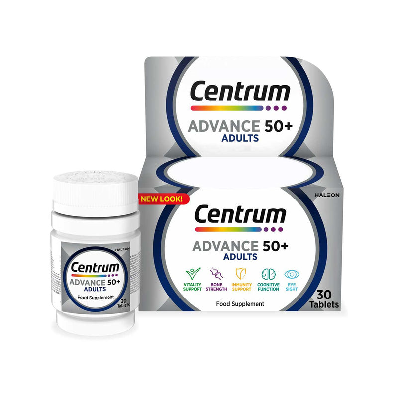 Centrum Advance 50+ multivitamin 30 tablets - British product