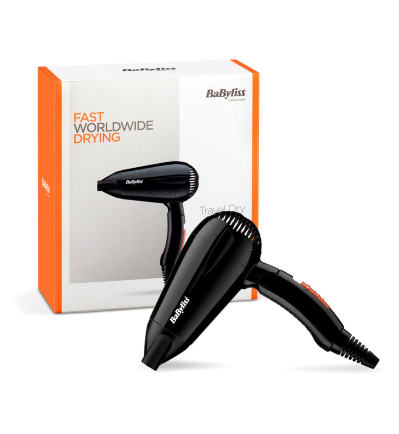 BaByliss Compact Travel Hair Dryer 2000W - British product