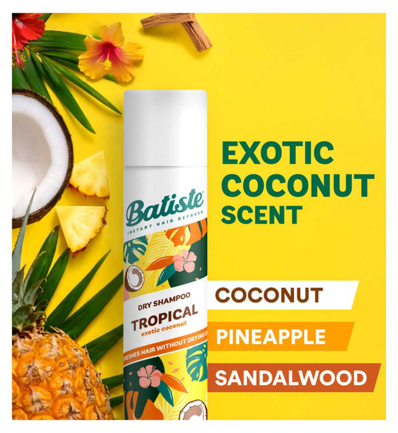 Batiste Dry Shampoo Tropical Coconut 200ml - British product