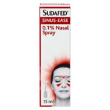 Sudafed nasal spray Sinus-Ease 0.1% 15ml (British brand)
