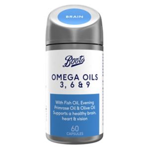 Boots Omega Oils 3 6 and 9 Food Supplements 60 Capsules