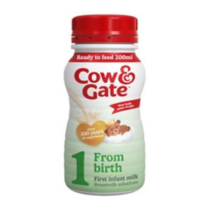 Cow & Gate 1 First Infant Milk Liquid Formula 200ml Ready to Feed