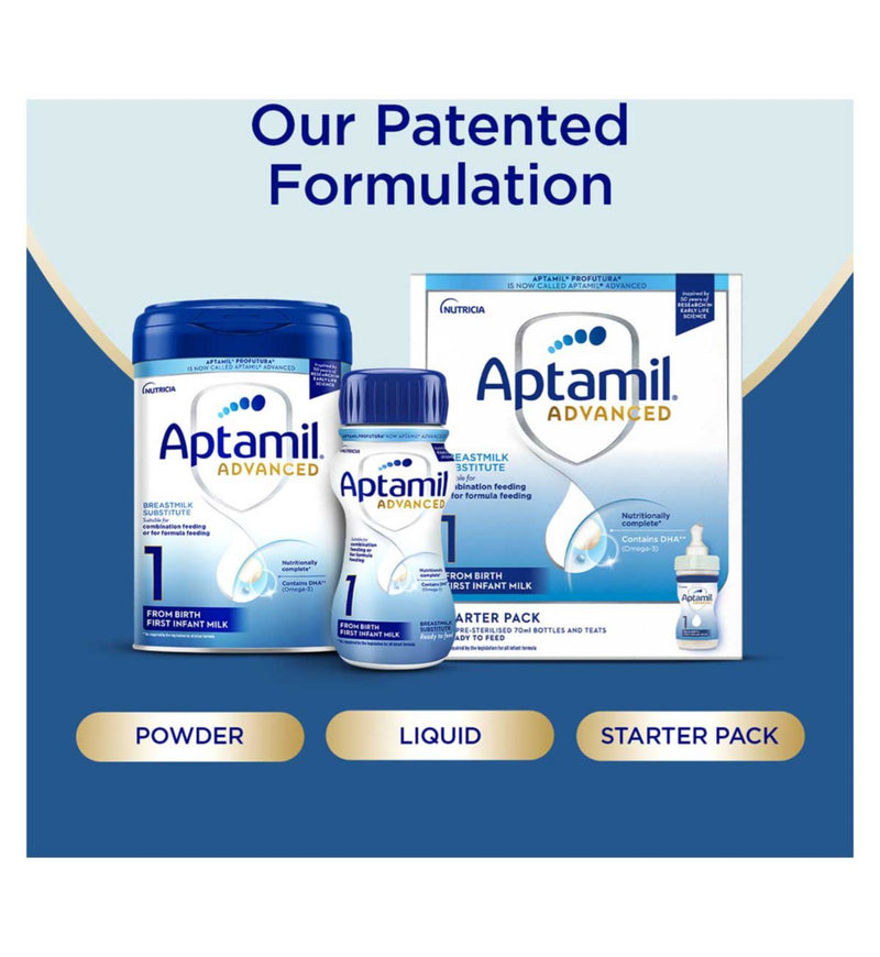 Aptamil First Infant Milk Starter Pack 6 x 70ml - British product