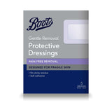 Boots Gentle Removal Dressings 5 pack 8.3cm x 6cm - British product