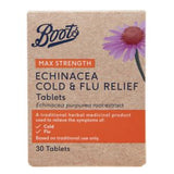Boots Pharmaceuticals Echinacea Cold and Flu Relief Tablets 30 - British product
