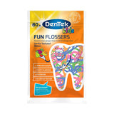 DenTek Kids Fun Flosser Wild Fruit Flavour Dental Picks 60 Pack