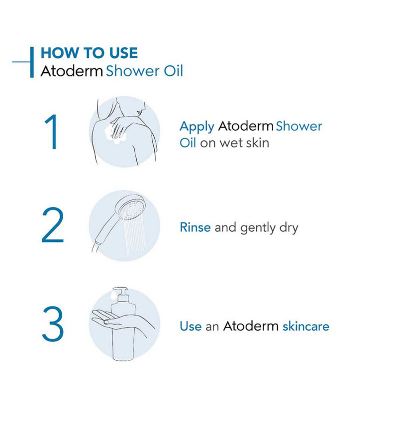 Bioderma Atoderm Shower Oil for Sensitive Skin 200ml - British product