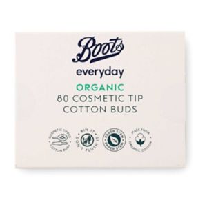 Boots Everyday Organic Cosmetic Tip Cotton Buds 80 Pack