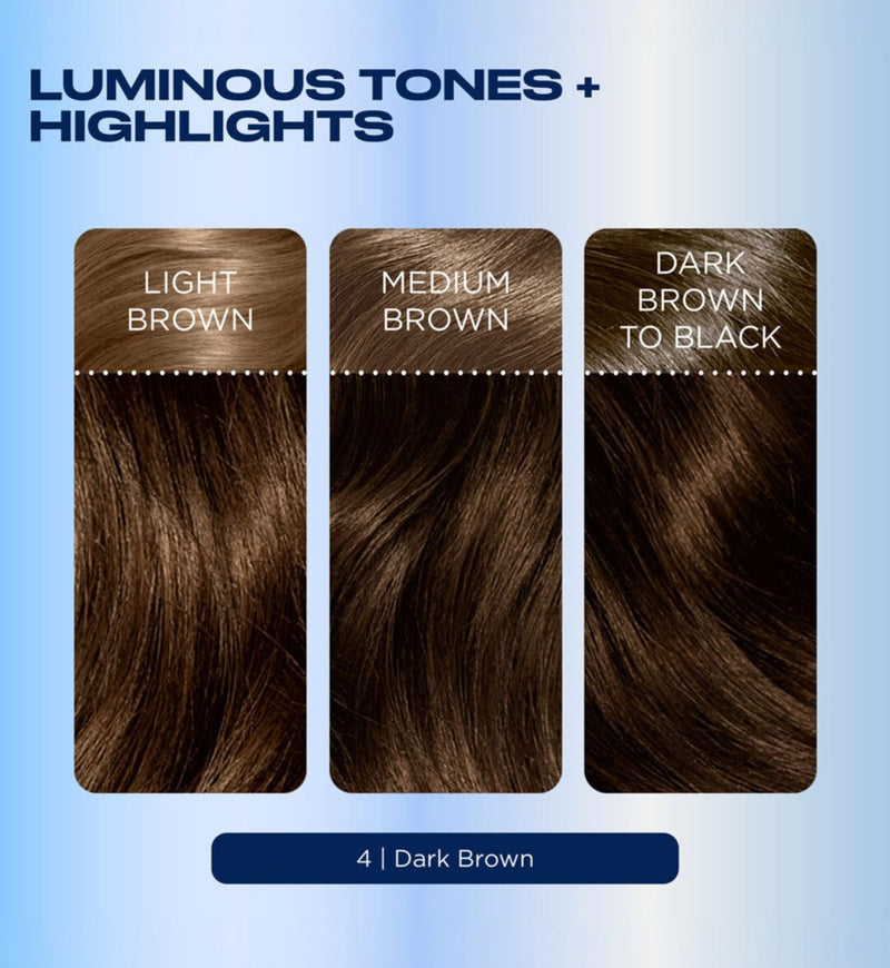Clairol Nice'n Easy hair dye 4 Dark Brown 177ml - British product