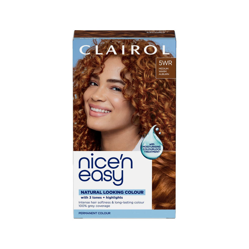 Clairol Nice'n Easy hair dye medium warm auburn, UK version