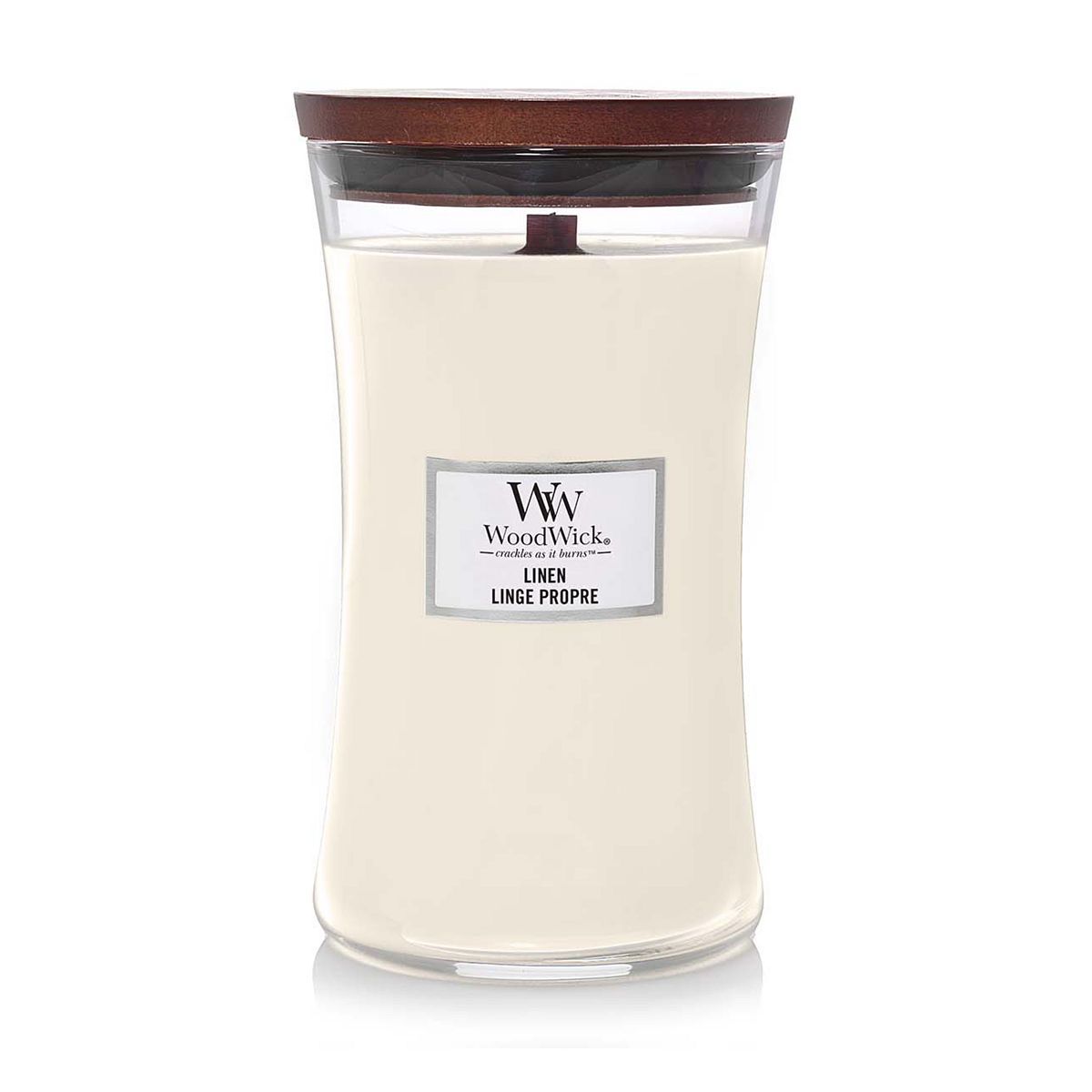 WoodWick Linen Large Jar Candle GOODS Boots