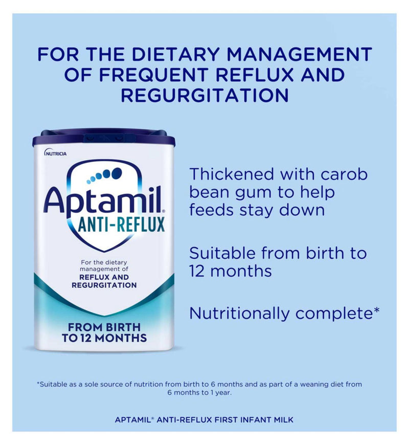 Aptamil Anti-Reflux Baby Milk Formula From Birth 800g - British product