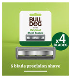 Bulldog razor blade refills pack of 4 - British product