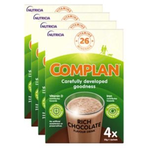 Boisson nutritionnelle Complan saveur chocolat Remplacement de repas 4 paquets 16 sachets