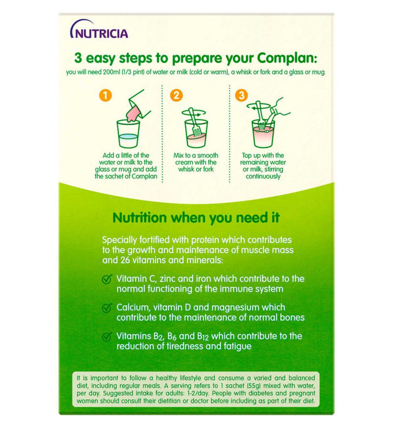 Complan Strawberry Nutritional Drink Mix 16 Sachets - British product