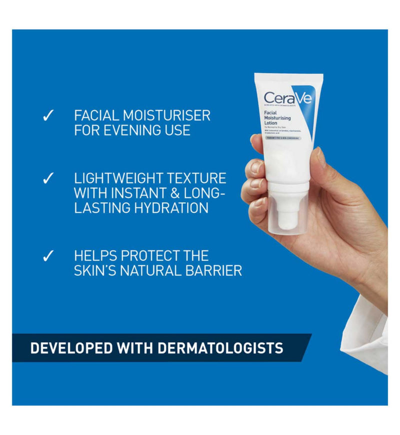 CeraVe PM Facial Moisturising Lotion 52ml - British product