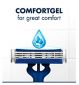 Gillette Blue3 men's disposable razors x4, UK version