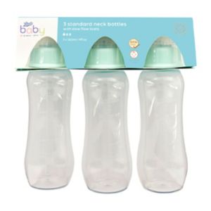 Boots Baby Standard Neck Bottle 260ml 3 Pack - British product