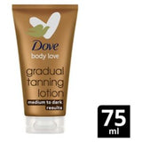 Dove Summer Revived Medium to Dark Gradual Tanning Lotion for Face and Body 75ml