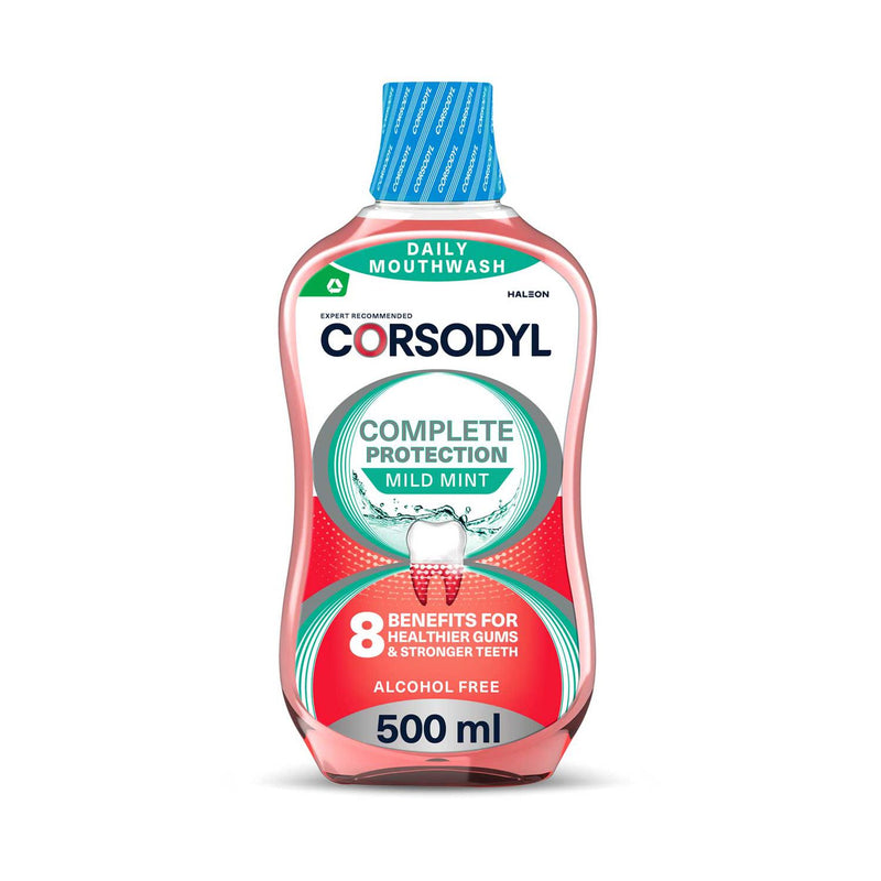 Corsodyl mouthwash mild mint 500ml - British product