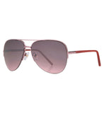 Boots Ladies Fashion pink semi-rimless sunglasses with gradient lenses - British product