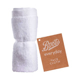 Boots Everyday Soft Cotton Face Cloth White - British product