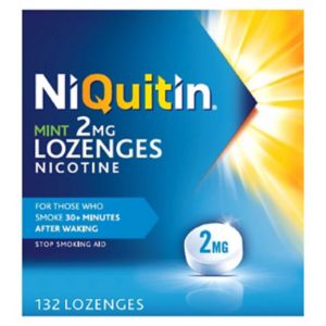 NiQuitin Mint 2mg Lozenges 132 Count (British brand)