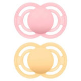 MAM Perfect Soother Double Pack Pink Baby Soother
