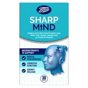 Boots Sharp Mind concentration tablets 30 count - British product
