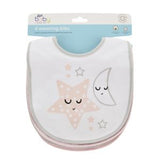 Boots Baby Weaning Bibs Pink Cotton Baby Bibs 4 Pack