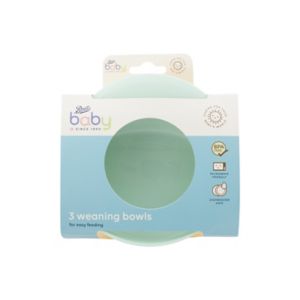 Boots Baby Weaning Bowls 3 Pack Sterilisable Microwave Safe - British product