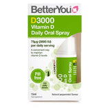 BetterYou Vitamin D 3000 Oral Spray Peppermint 15ml - British product