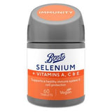Boots Selenium tablets with Vitamins A C E 60 Tablets - British product
