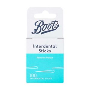 Boots brand disposable interdental tooth cleaning sticks 100 Pieces - British product