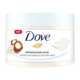 Dove Crushed Macadamia & Rice Milk Body Scrub 225 ml - British product