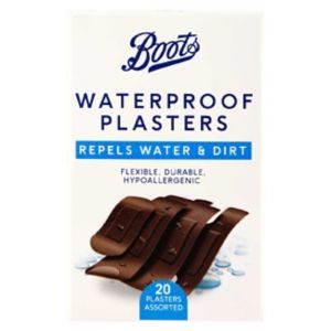 Boots waterproof plasters 20 pack - British product