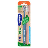 Wisdom Re:new Clean Toothbrush Medium Twin Pack Manual Toothbrushes
