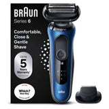 Braun Series 6 Electric Shaver with Precision Trimmer Blue 60-B1200s