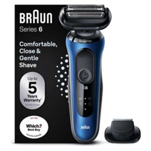 Braun Series 6 Electric Shaver with Precision Trimmer Blue 60-B1200s