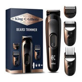 King C. Gillette Cordless Beard Trimmer Kit 3 Combs, UK version