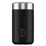 Chilly's Reuse Food Pot Mono Black Insulated Food Container 500ml