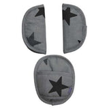 Dooky Universal Pads Grey Stars 3 Pack Car Seat Inserts